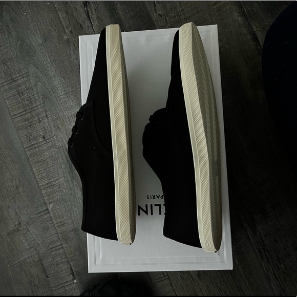 NWT Celine Felix Black Canvas Pointed Toe Sneaker, Size 10 (EU 41/42) - Picture 8 of 9